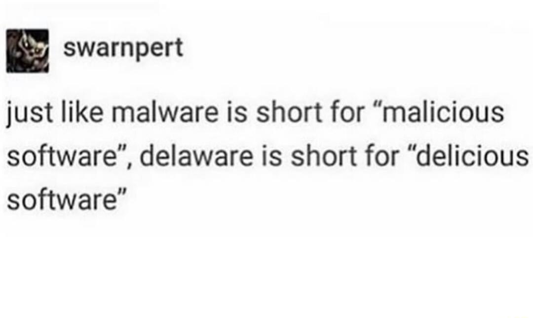 swarnpert just like malware is short for 