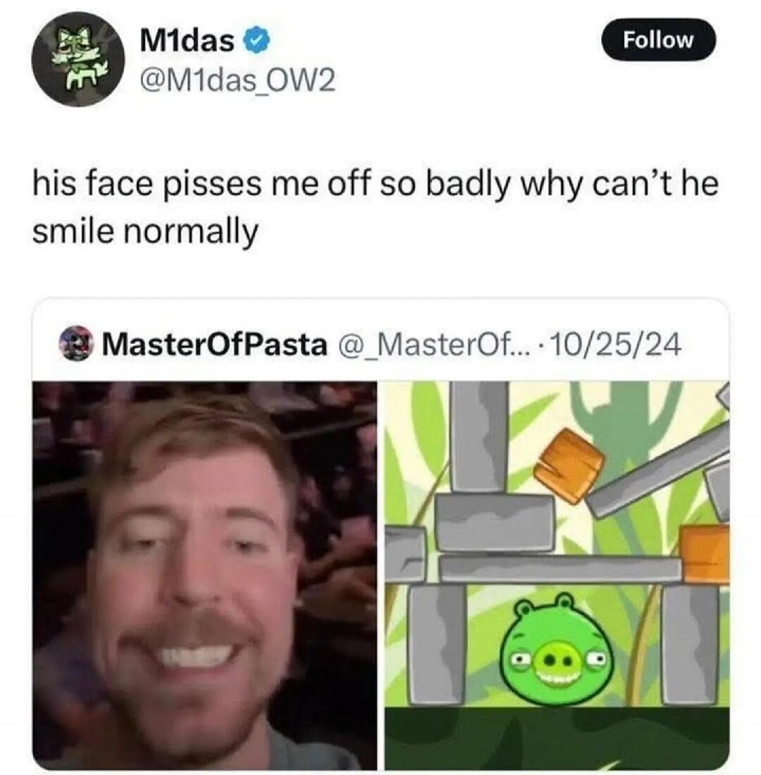 his face pisses me off so badly why can’t he smile normally