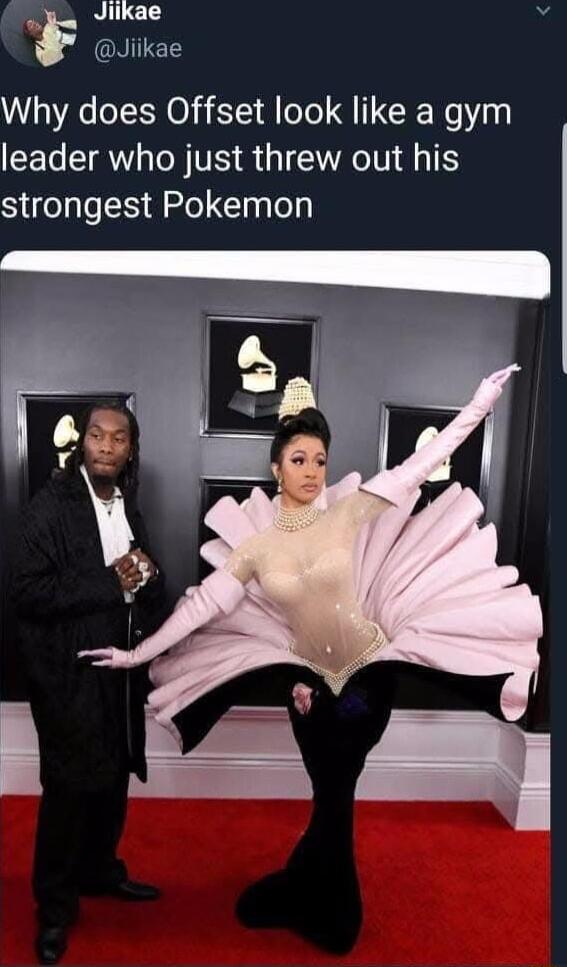 Why does Offset look like a gym leader who just threw out his strongest Pokemon