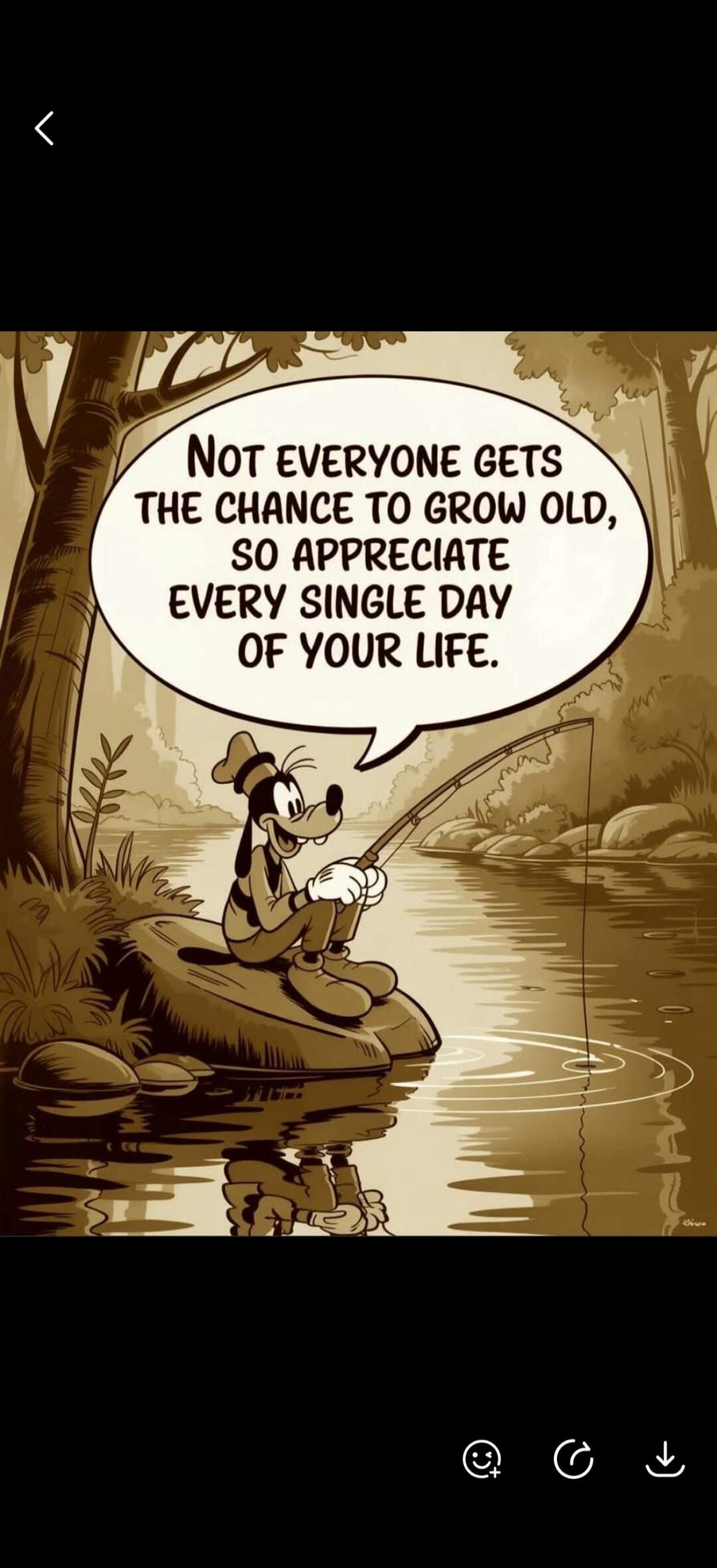 Not everyone gets the chance to grow old, so appreciate every single day of your life.