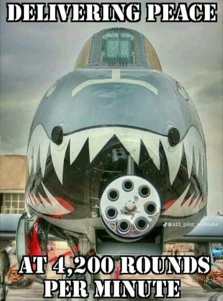 DELIVERING PEACE AT 4,200 ROUNDS PER MINUTE