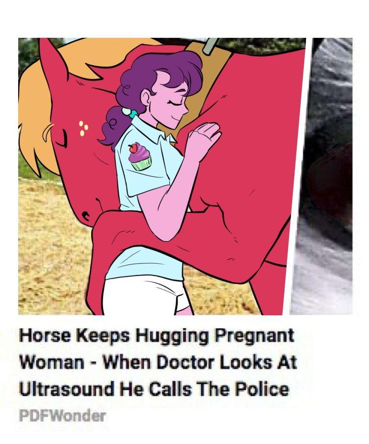 Horse Keeps Hugging Pregnant Woman When Doctor Looks At Ultrasound He Calls The Police
