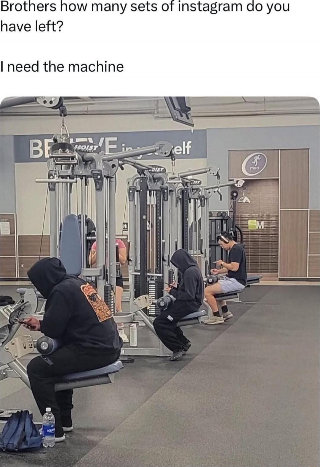 Brothers how many sets of instagram do you have left? I need the machine