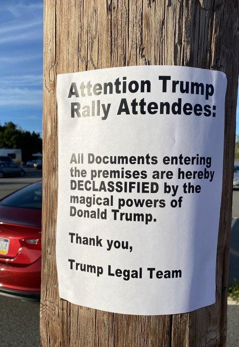 Ji11my ntion Trump ly Attendees All Documents entering the premises are hereby DECLASSIFIED by the magical powers of Donald Trump Thank you Trump Legal Team