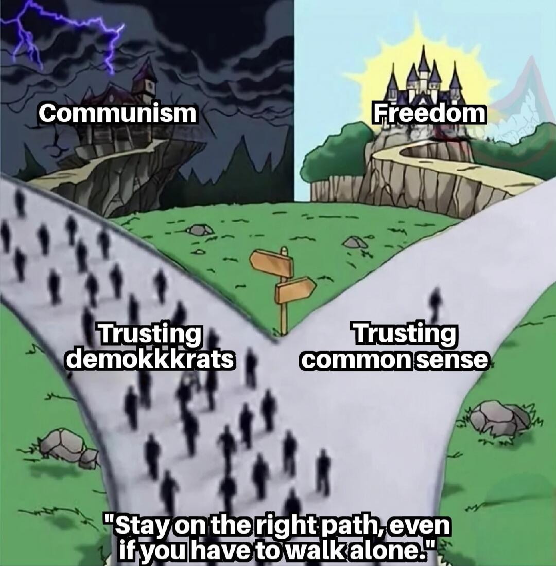Communism	Freedom	Trusting demokkkrat(s)	Trusting common sense	
