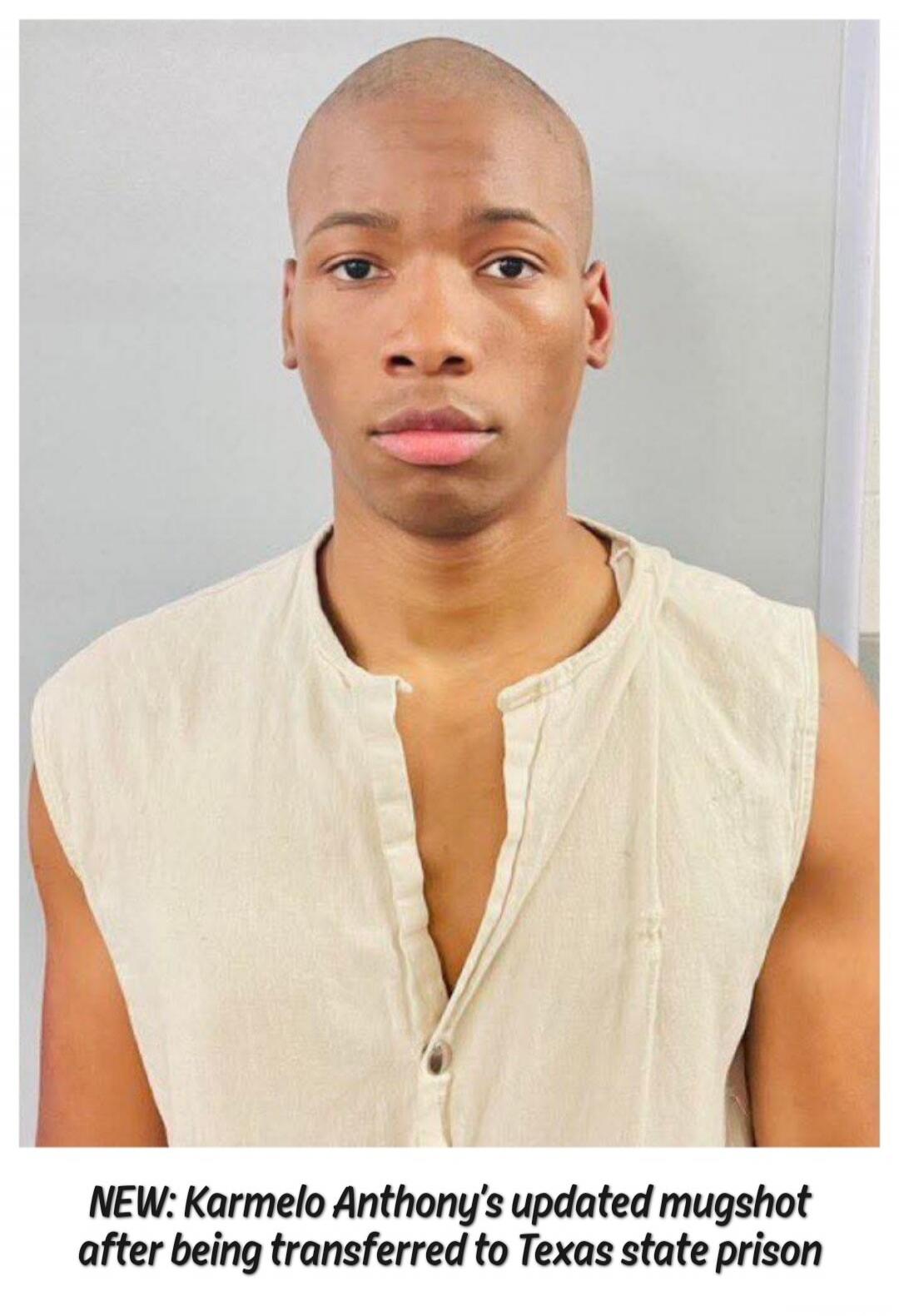 NEW: Karmelo Anthony's updated mugshot after being transferred to Texas state prison