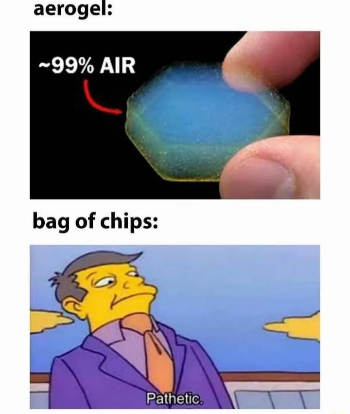 aerogel 99 AIR bag of chips