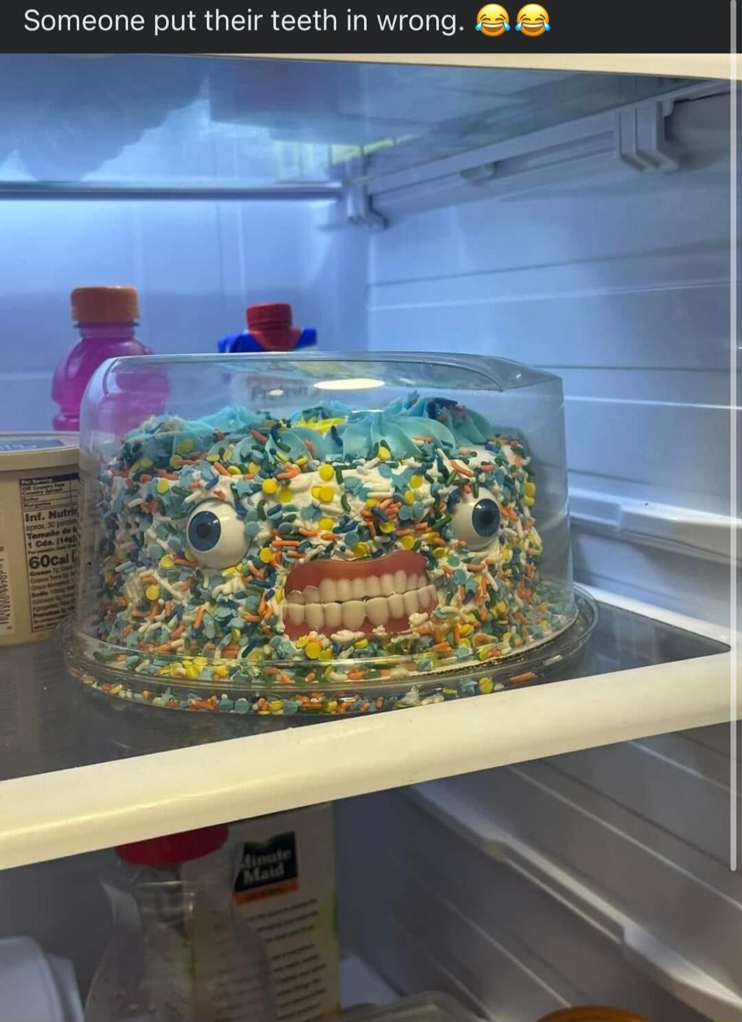 Someone put their teeth in wrong