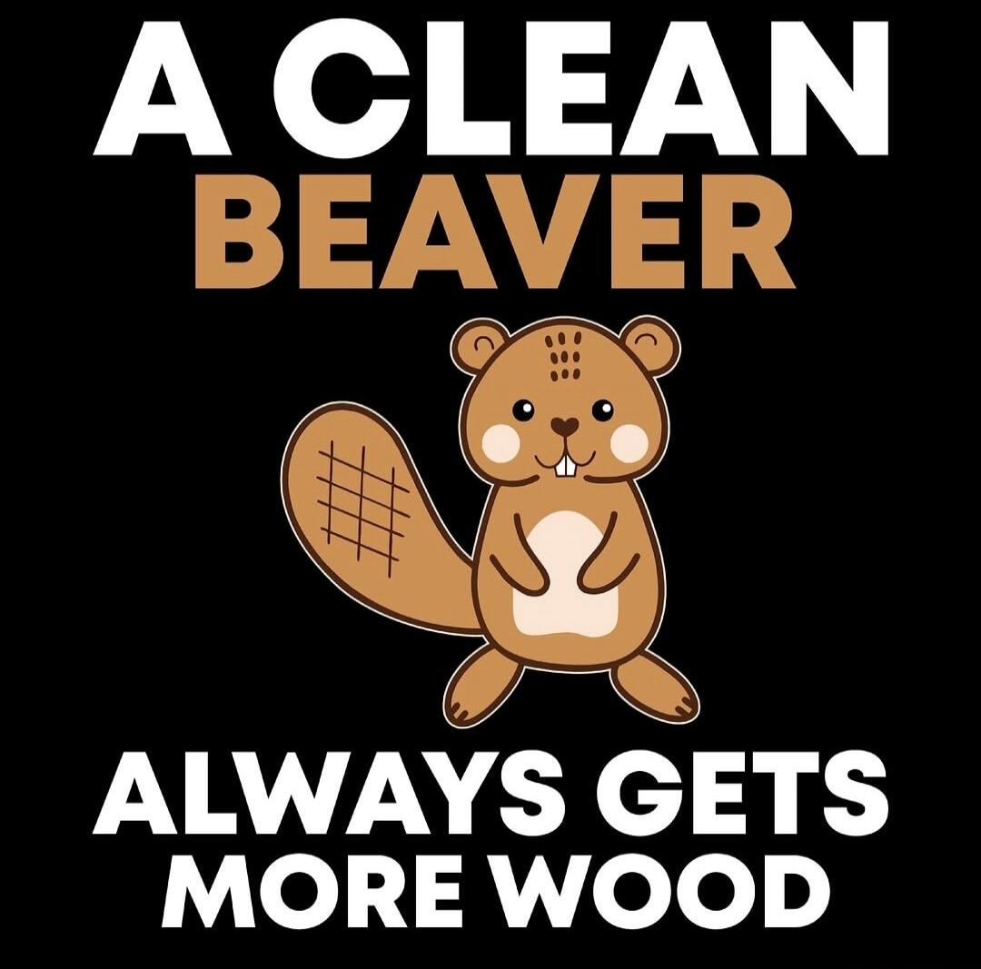 A CLEAN BEAVER ALWAYS GETS MORE WOOD
