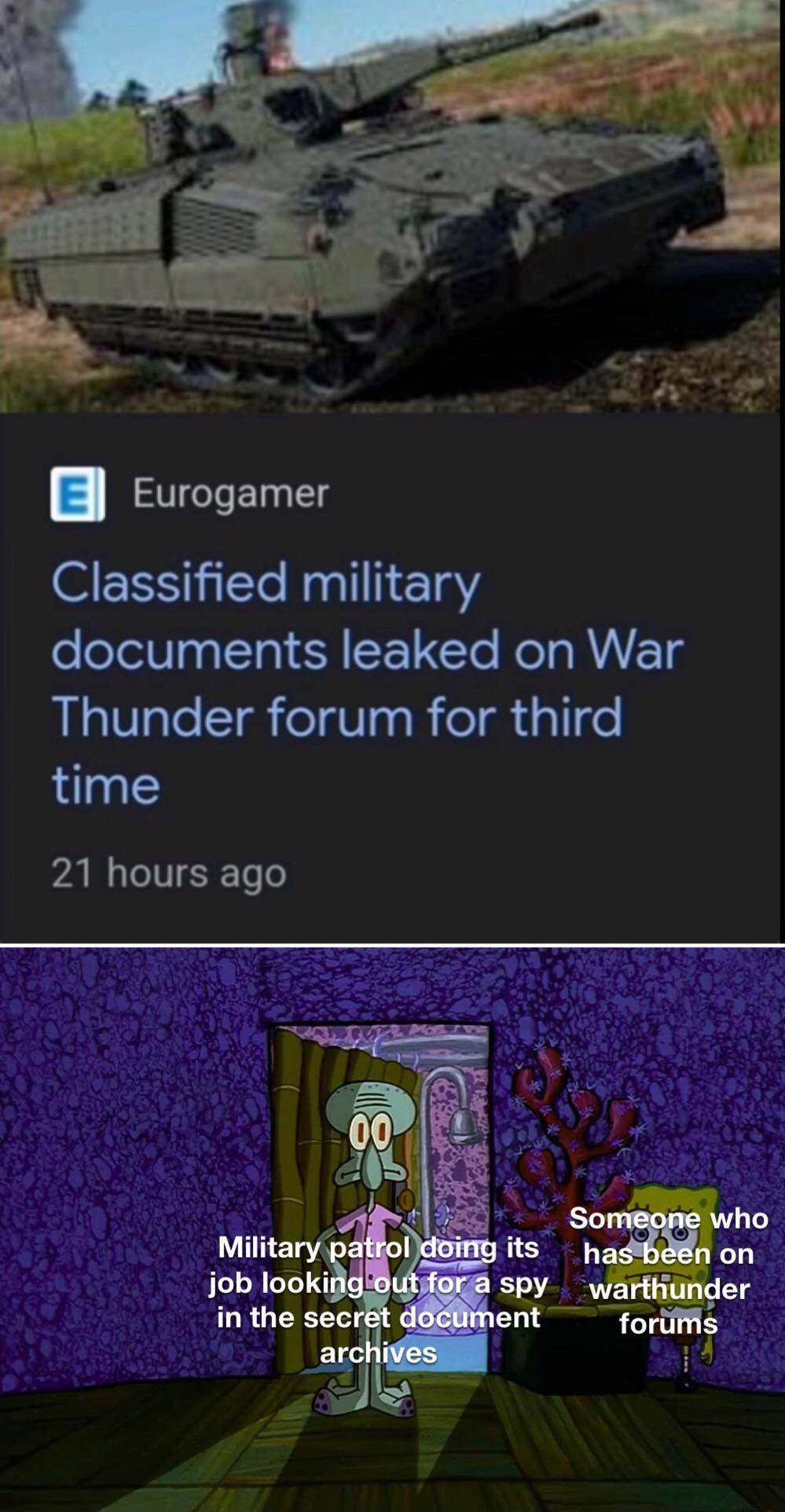 Eurogamer Classified military documents leaked on War Thunder forum for third time AR IR o