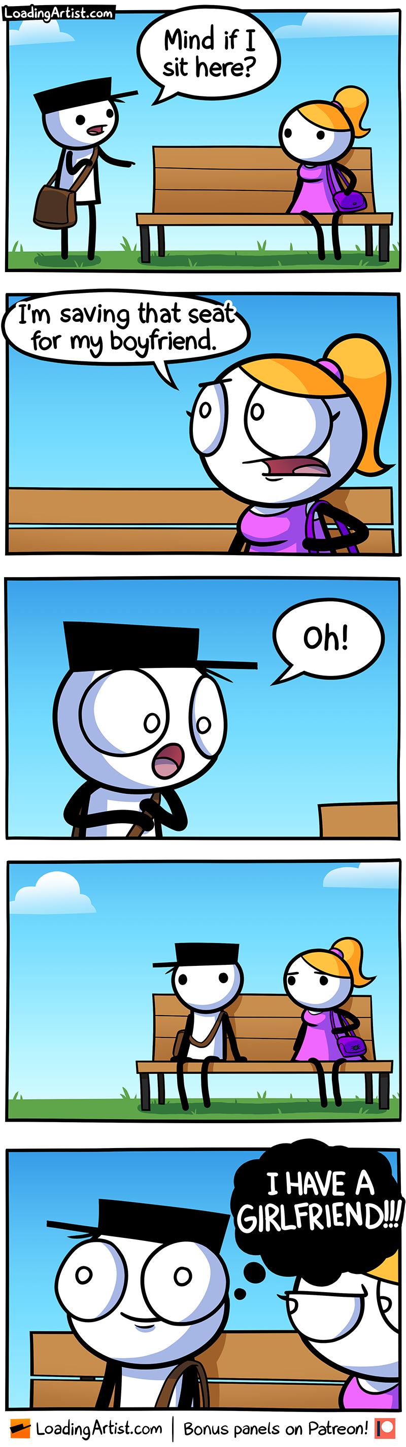 FTm saving that seat for my boyfriend LoadingArtistcom Bonus panels on Patreon