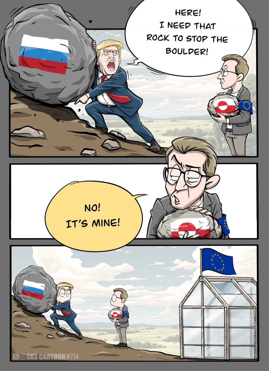 Here! I need that rock to stop the Boulder!
No! It’s mine!