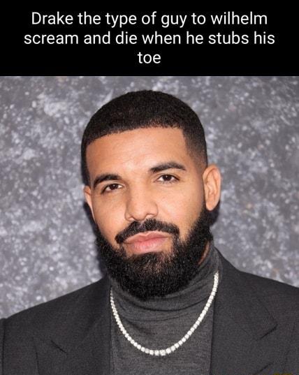 Drake the type of guy to wilhelm scream and die when he stubs his toe