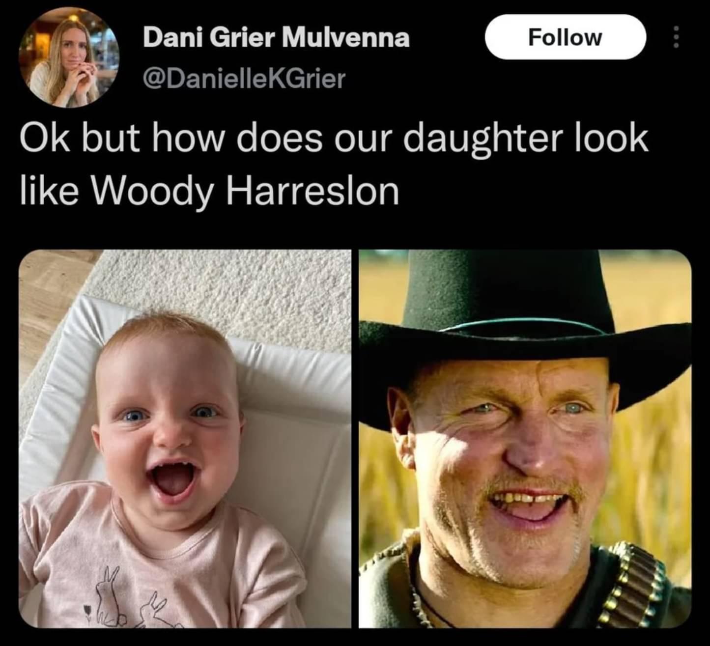 d Dani Grier Mulvenna DanielleKGrier 0119 o101 ff s Tel Ve oTT FoTHT Qe E1WF g T oTe S like Woody Harreslon