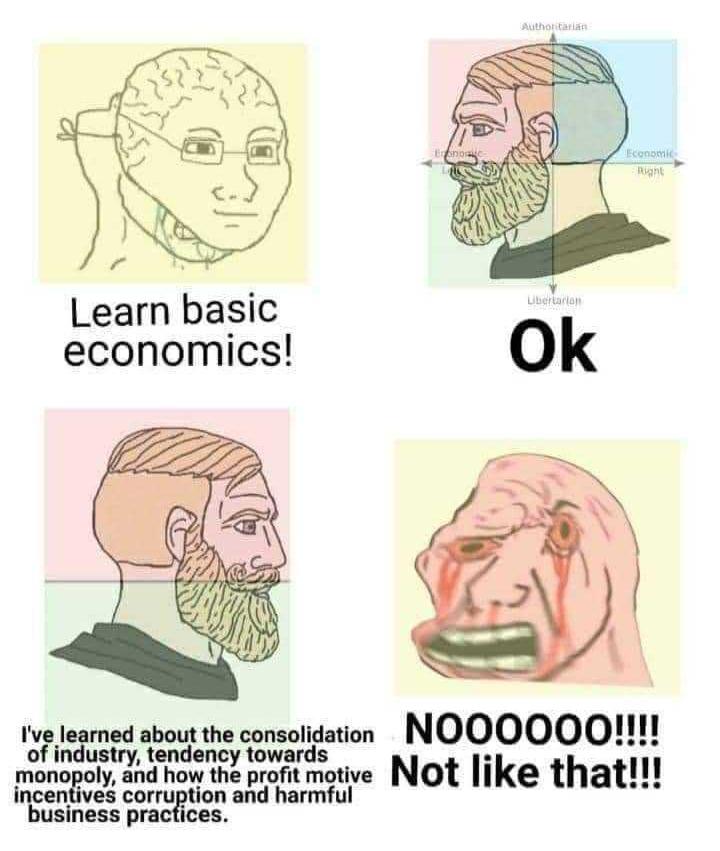 Learn basic economics learned about the consolidsation NOOOOQO micwawmm Not like that Corruption and harmf usiness pr