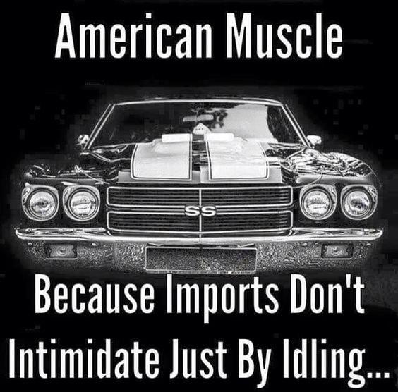 American Muscle Intimidate Just By ldling