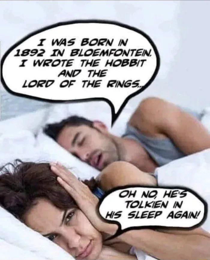 I WAS BORN N 1892 IN BLOEMFONTEN I WROTE THE HOBBIT ANC THE LORD OF THE RINGS