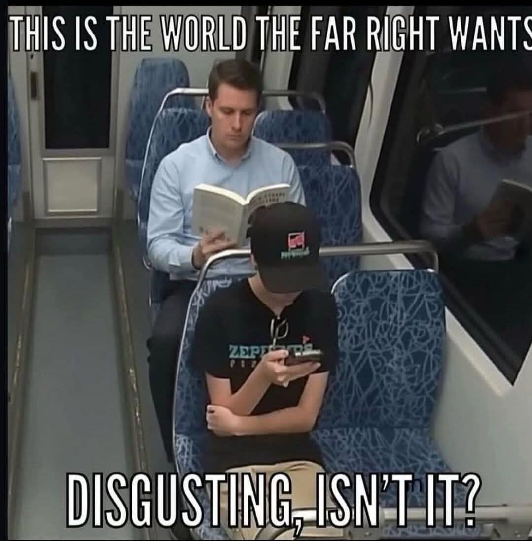 THIS IS THE WORLD THE FAR RIGHT WANTS DISGUSTING, ISN'T IT?