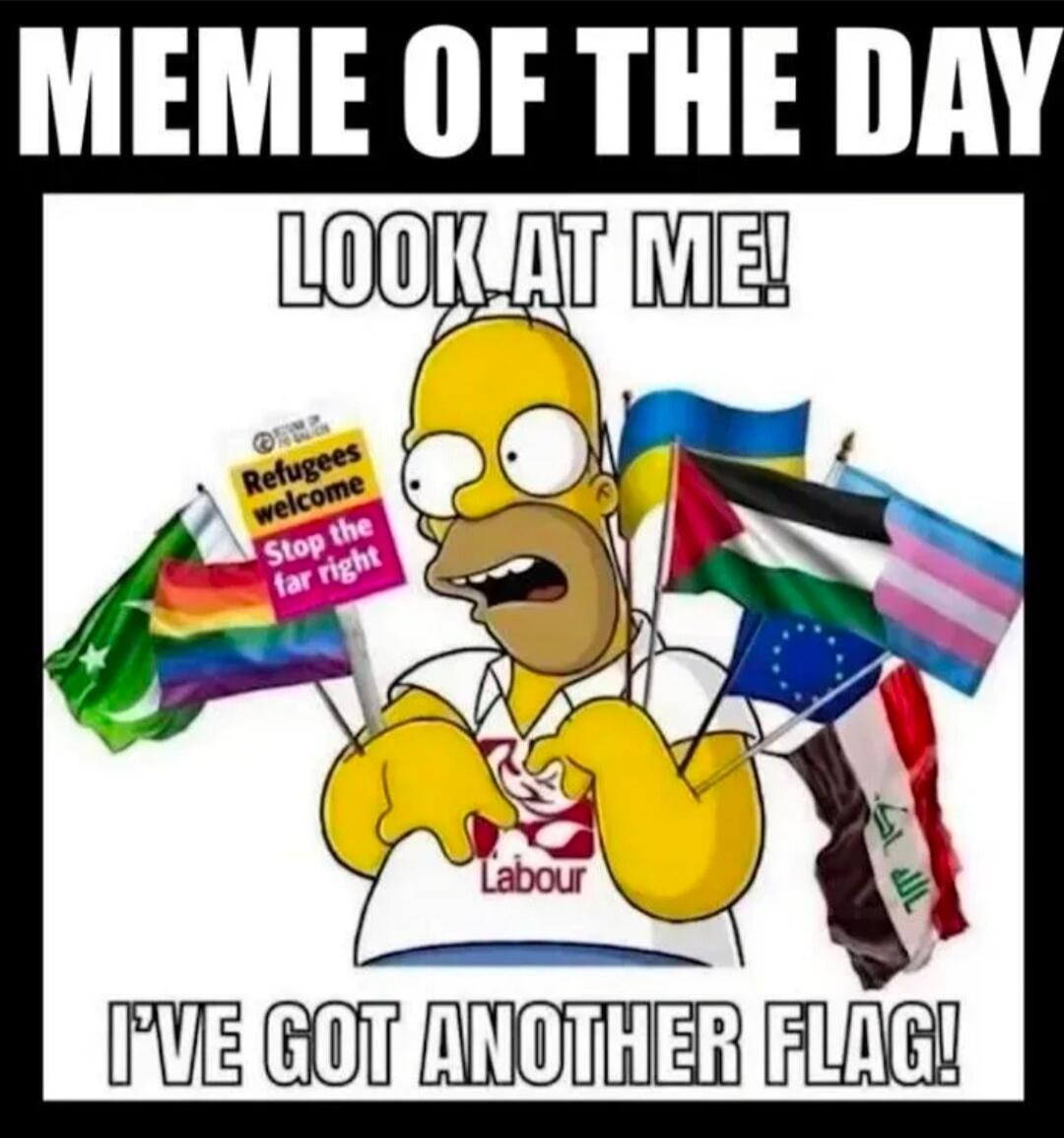 MEME OF THE DAY
LOOK AT ME!
I'VE GOT ANOTHER FLAG!