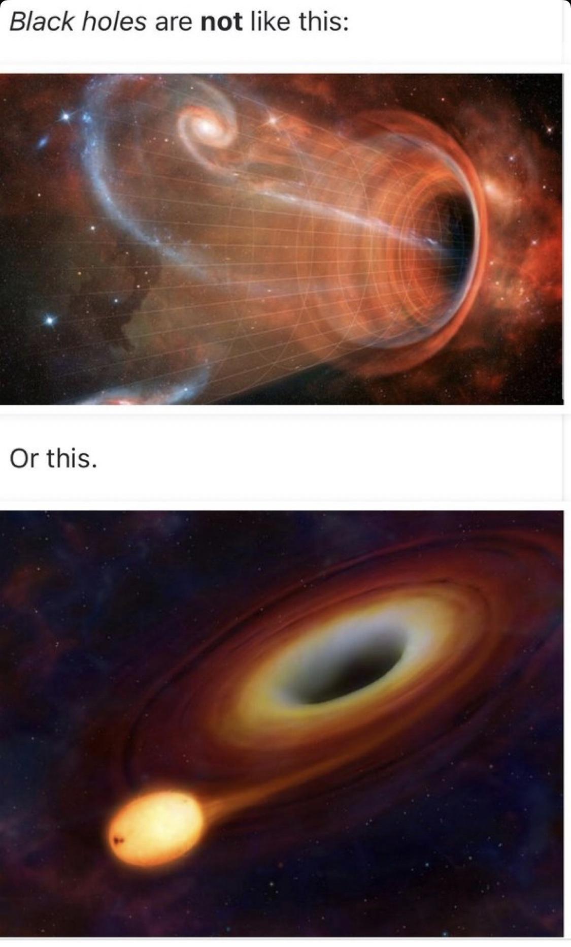 Black holes are not like this
