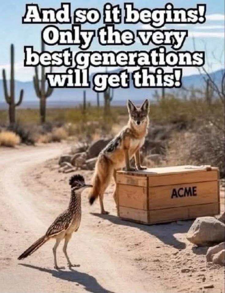 And so it begins! Only the very best generations will get this!
