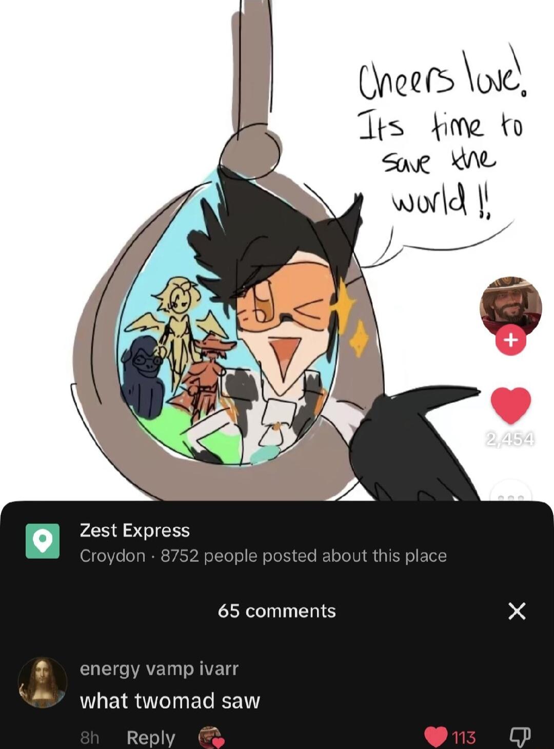 g 2ostExpress Croydo 65 comments mp ivarr what twomad saw