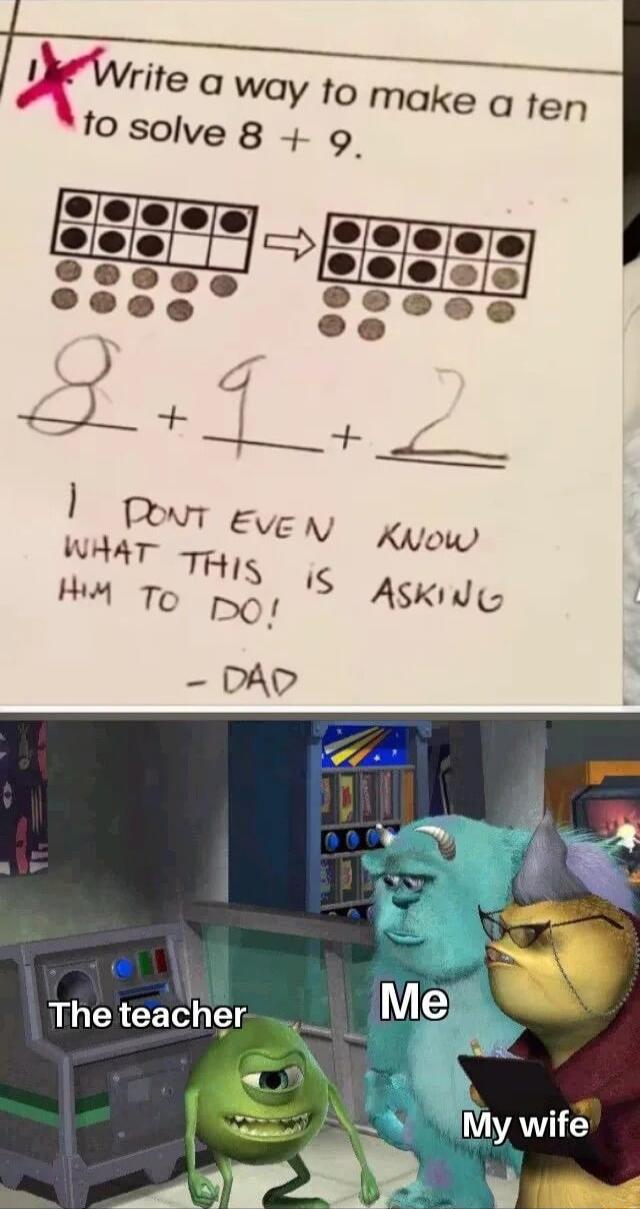 ponr ey EN Know WHAT TS g ASKiId 5 HiM To DO DAD The teacher