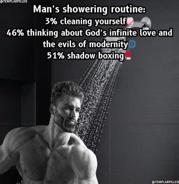t el Mans showering routine 3 cleaning yourselfi 46 thinking about Godinfi_riite Love and the evils of modernity 51 shadowfsi 7
