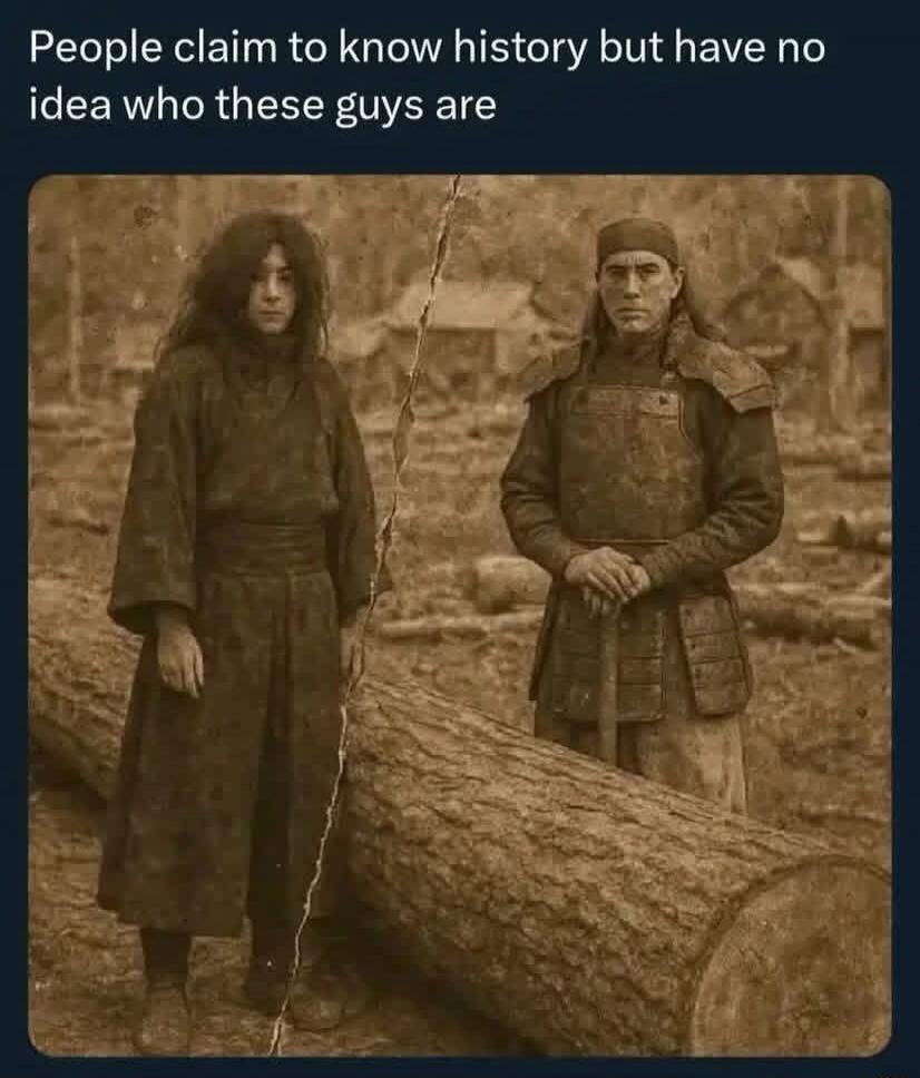 People claim to know history but have no idea who these guys are