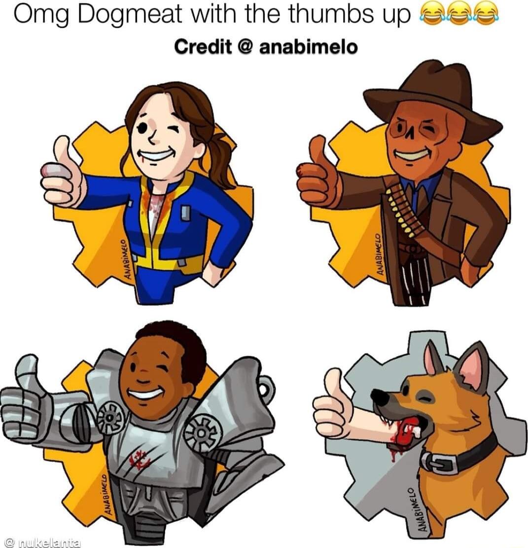 Omg Dogmeat with the thumbs up Credit anabimelo