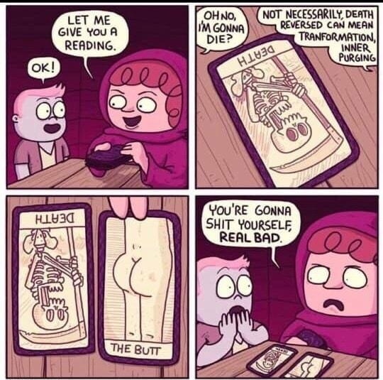 LET ME GIVE You A READING NOT_ NECESSARILY DEATH VERSED Cnl MERN TRANFORMATION INNER PRGING YOURE GONNA SHIT YOURSELF REAL BAD