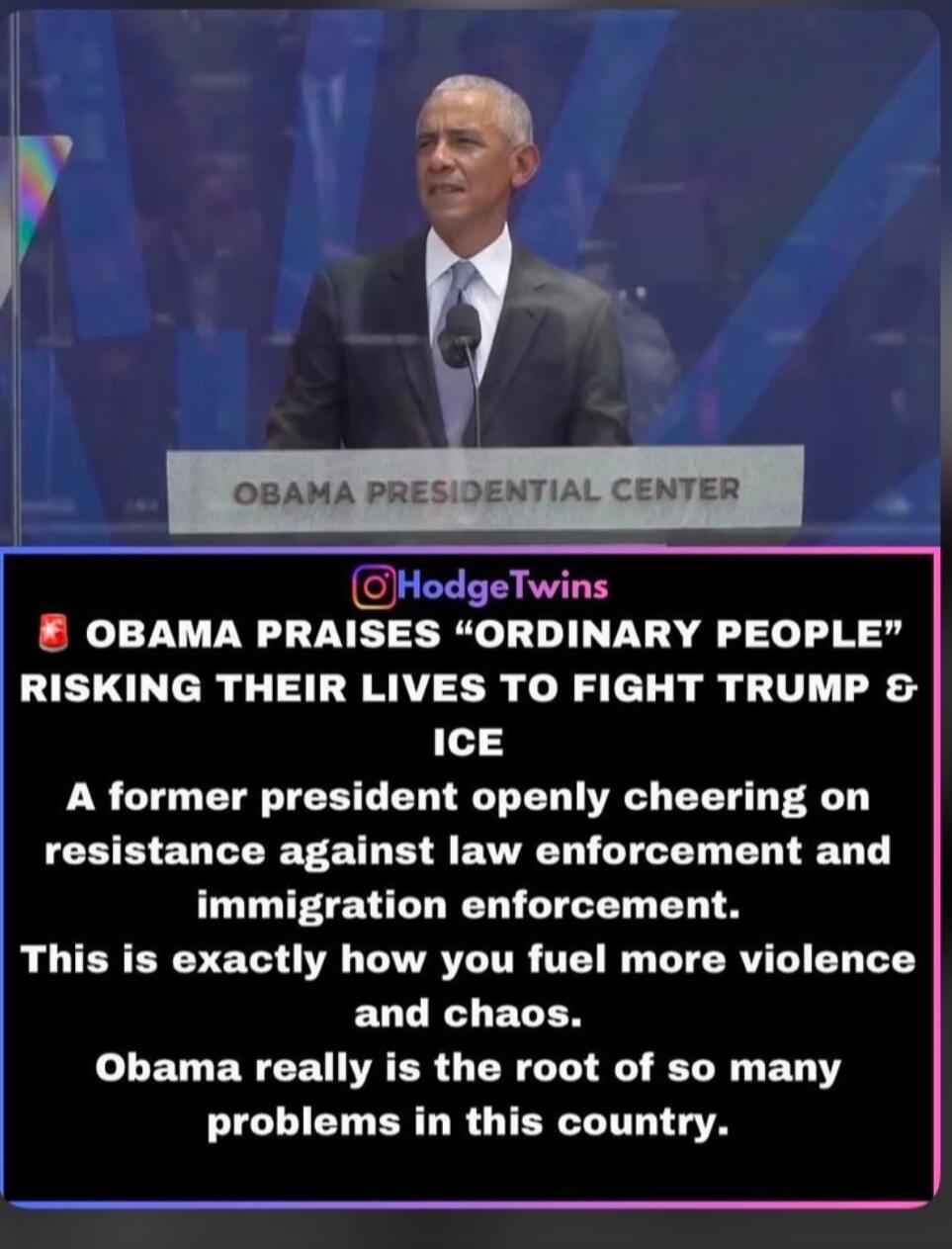 OBAMA PRESIDENTIAL CENTER. HodgeTwins. OBAMA PRAISES 
