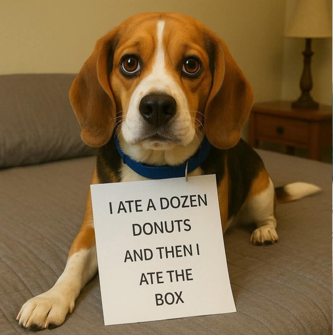 I ATE A DOZEN DONUTS AND THEN I ATE THE BOX