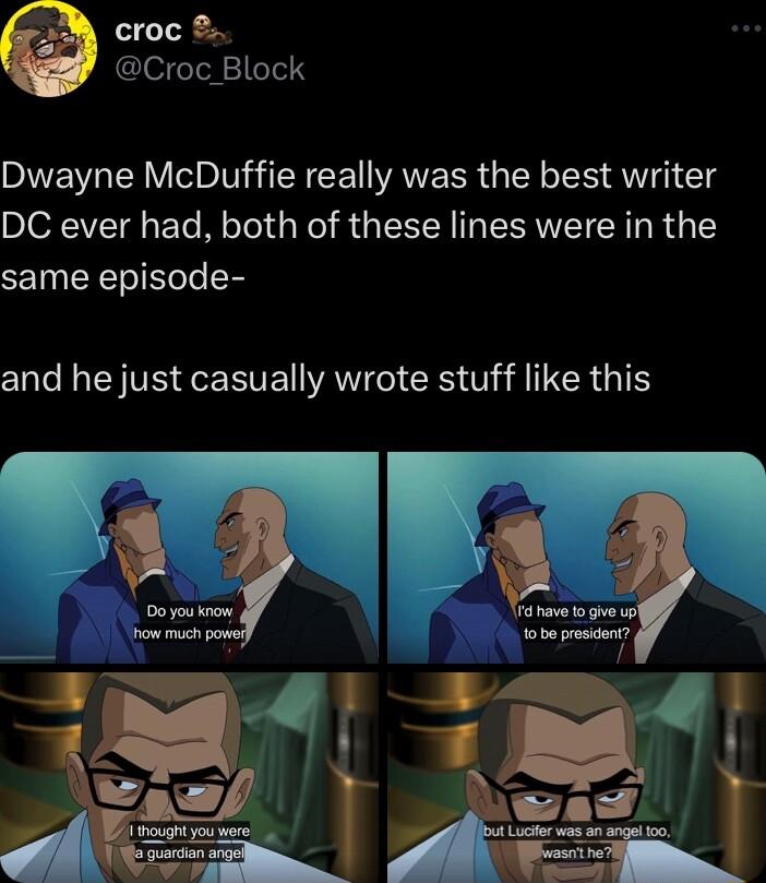 croc Croc_Block DINENWL TRV IDIV N CEVIAVERR I 4V 1 DC ever had both of these lines were in the same episode T YV e BVE WAWIE CRS T A TR 1