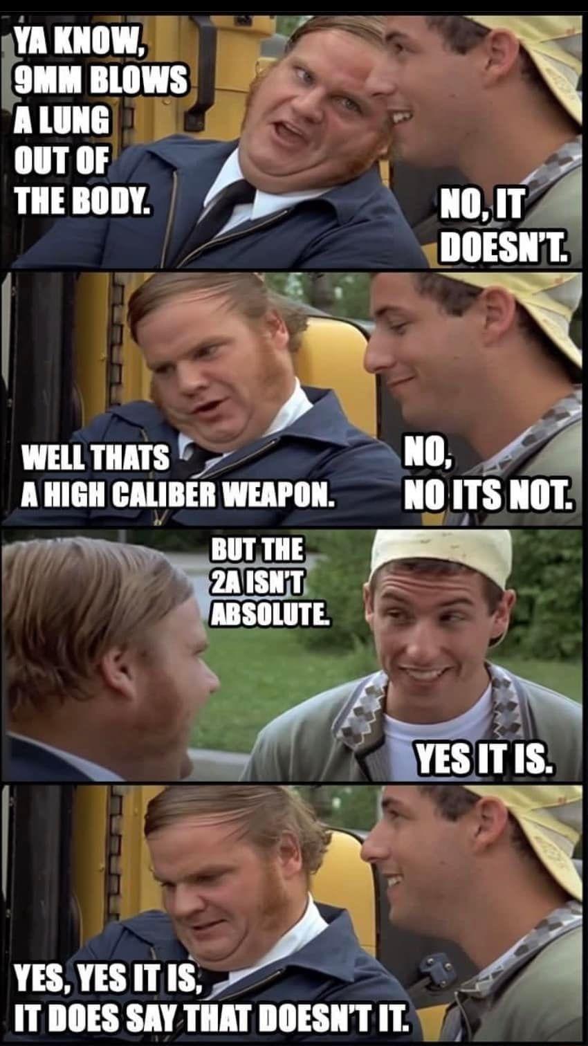 E Elhf g A weLLTaaTs NO 4 AHIGH CALIBER WERPON lll IIS L 15 YES YESITIS IT DOES SAY THAT DOESNT IT