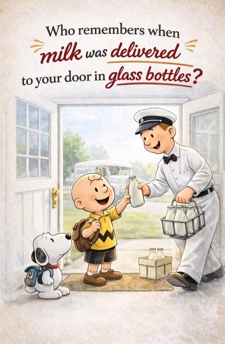 Who remembers when milk was delivered to your door in glass bottles? DAIRY