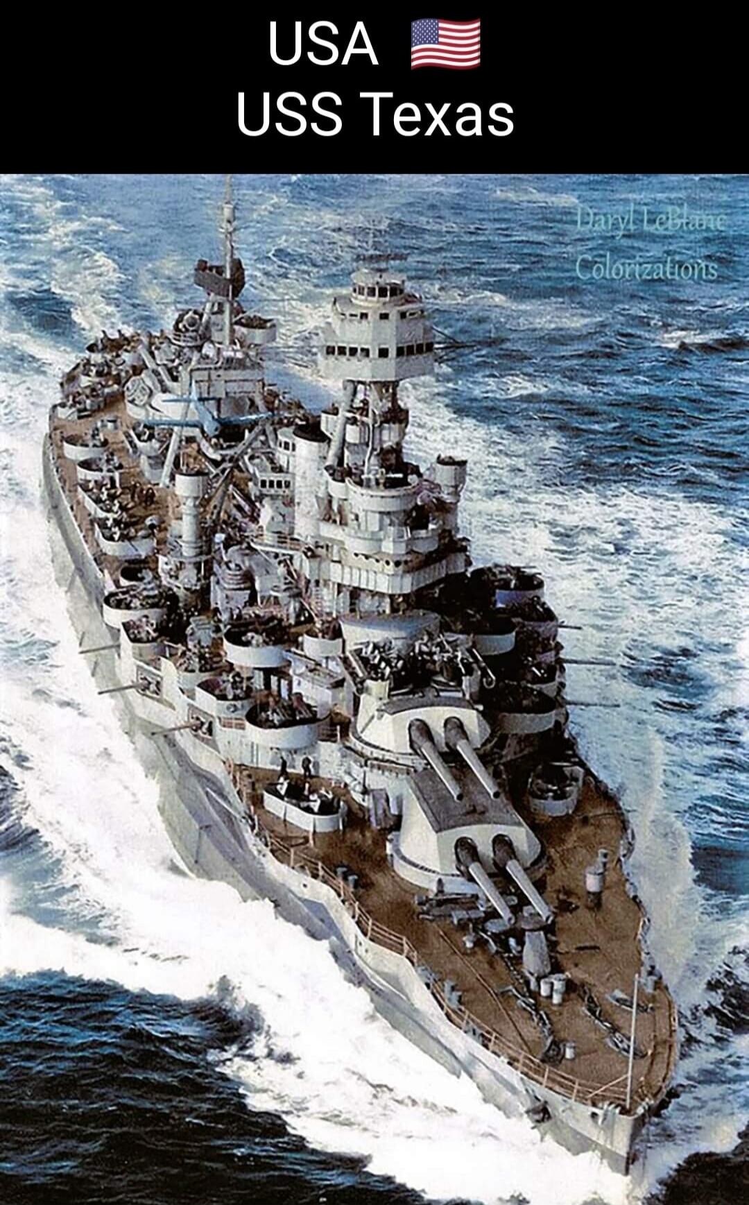 USA USS Texas Daryl LeBlanc Colorizations