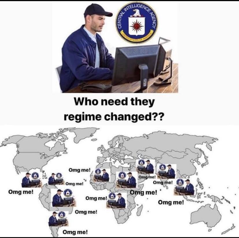 Who need they regime changed