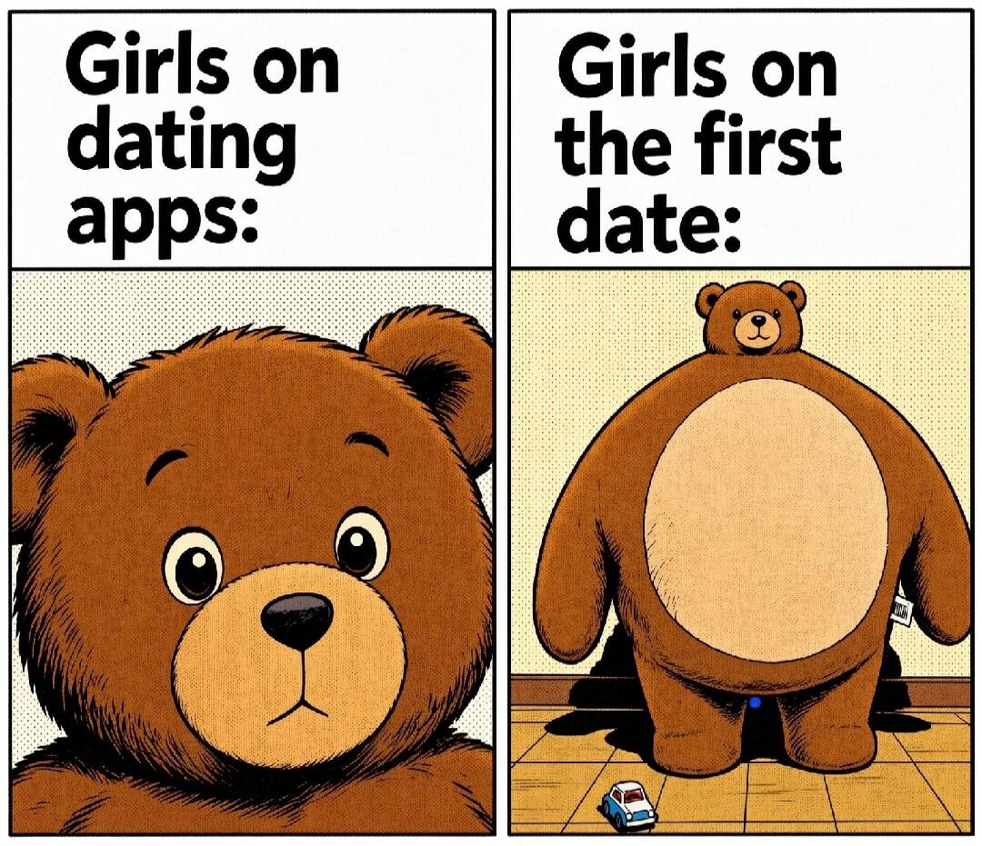 Girls on dating apps: Girls on the first date: