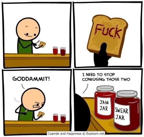 T NEED TO STOP GODDAMMIT CONFUSING THOSE TWO Cyanide and Happiness Explosmnet
