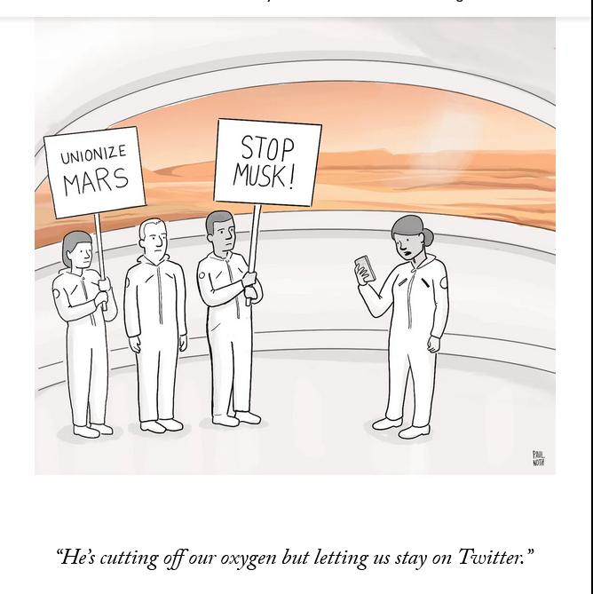 Hes cutting off our oxygen but letting us stay on Tuitter