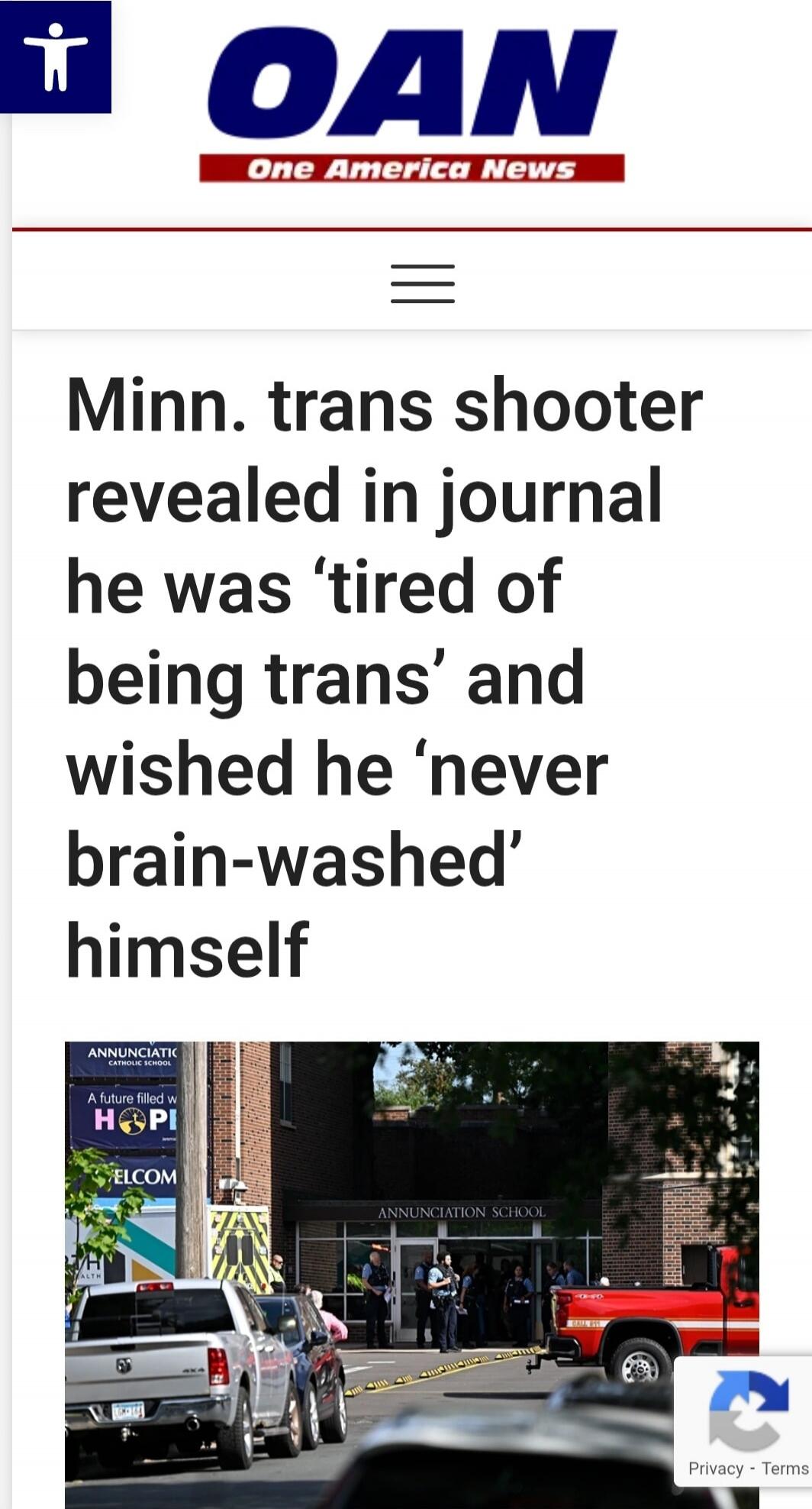 Minn. trans shooter revealed in journal he was 'tired of being trans' and wished he 'never brain-washed' himself
