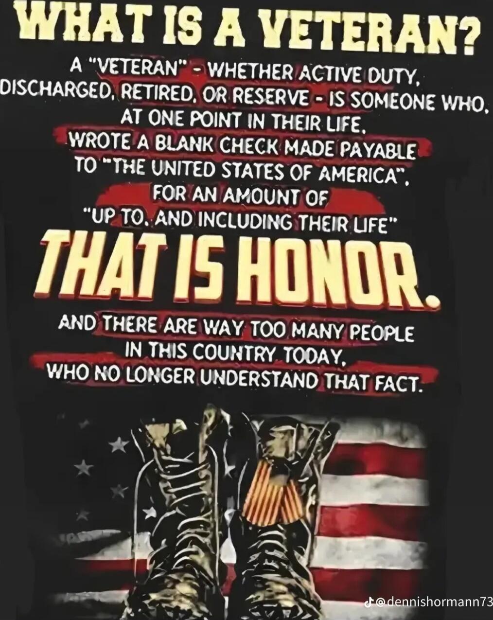 What is a veteran?
A 