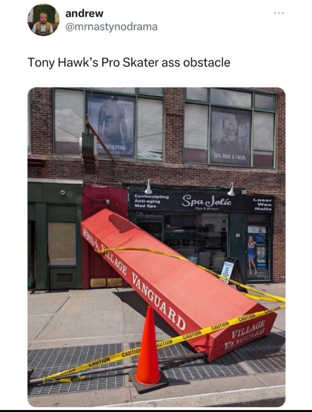 andrew mrnastynodrama Tony Hawks Pro Skater ass obstacle