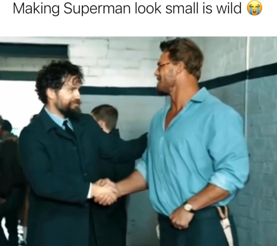 Making Superman look small is wild