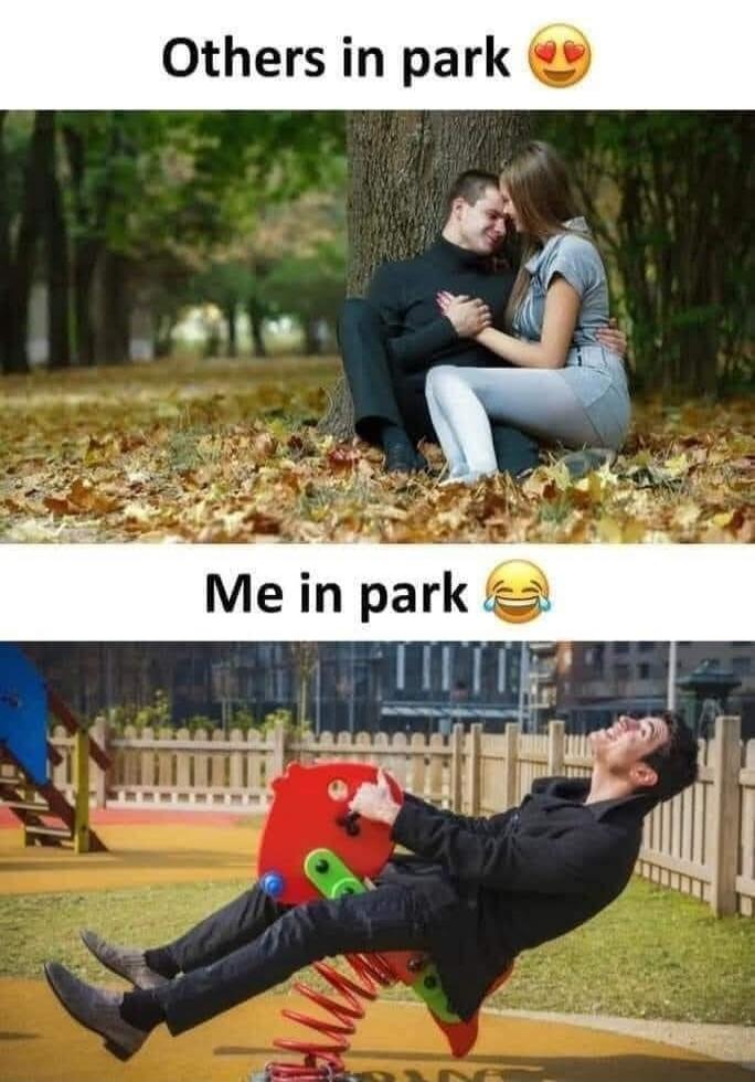 Others in park 😍
Me in park 😂