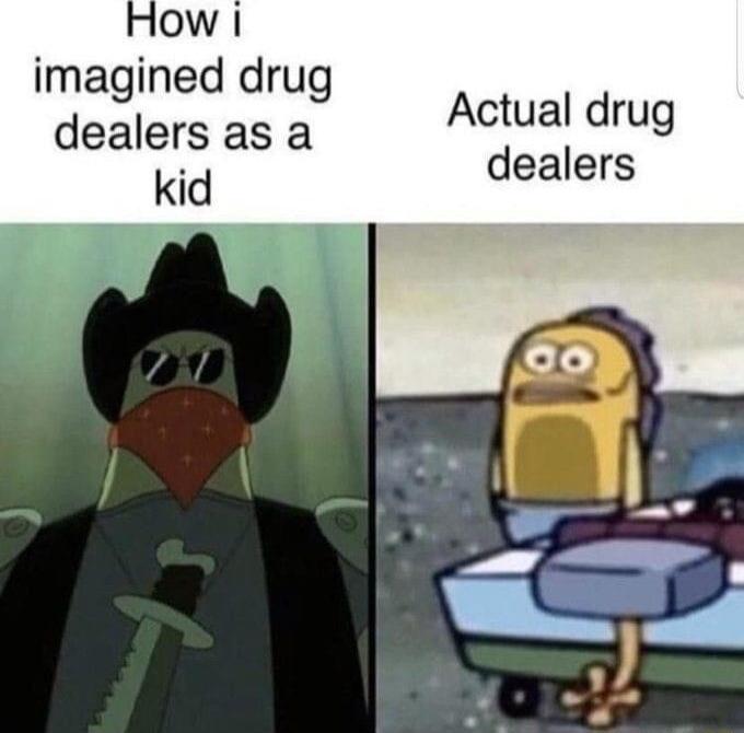ow imagined drug dealers as a Actual drug Kid dealers