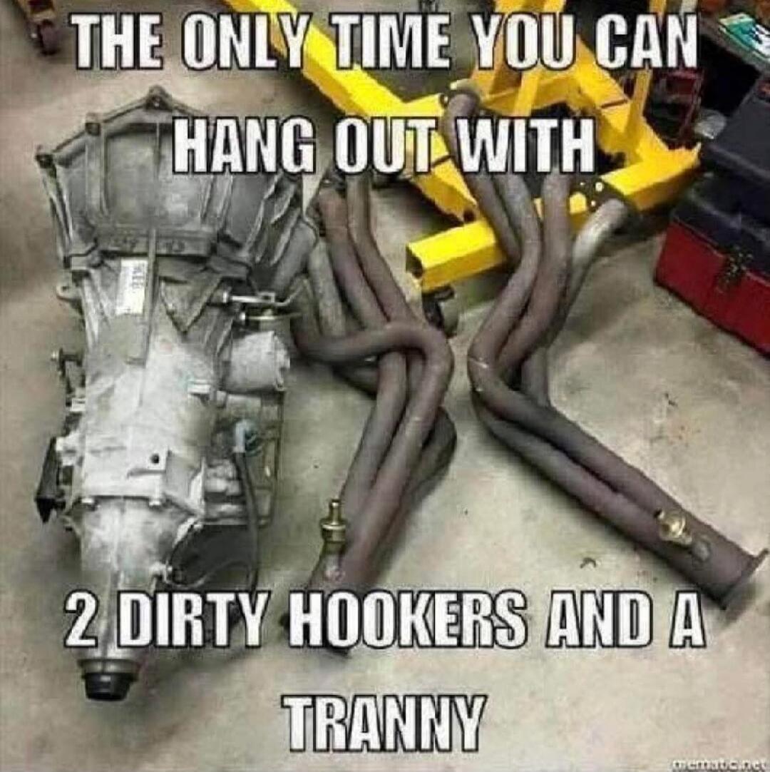 THE ONLY TIME YOU CAN HANG OUT WITH 2 DIRTY HOOKERS AND A TRANNY