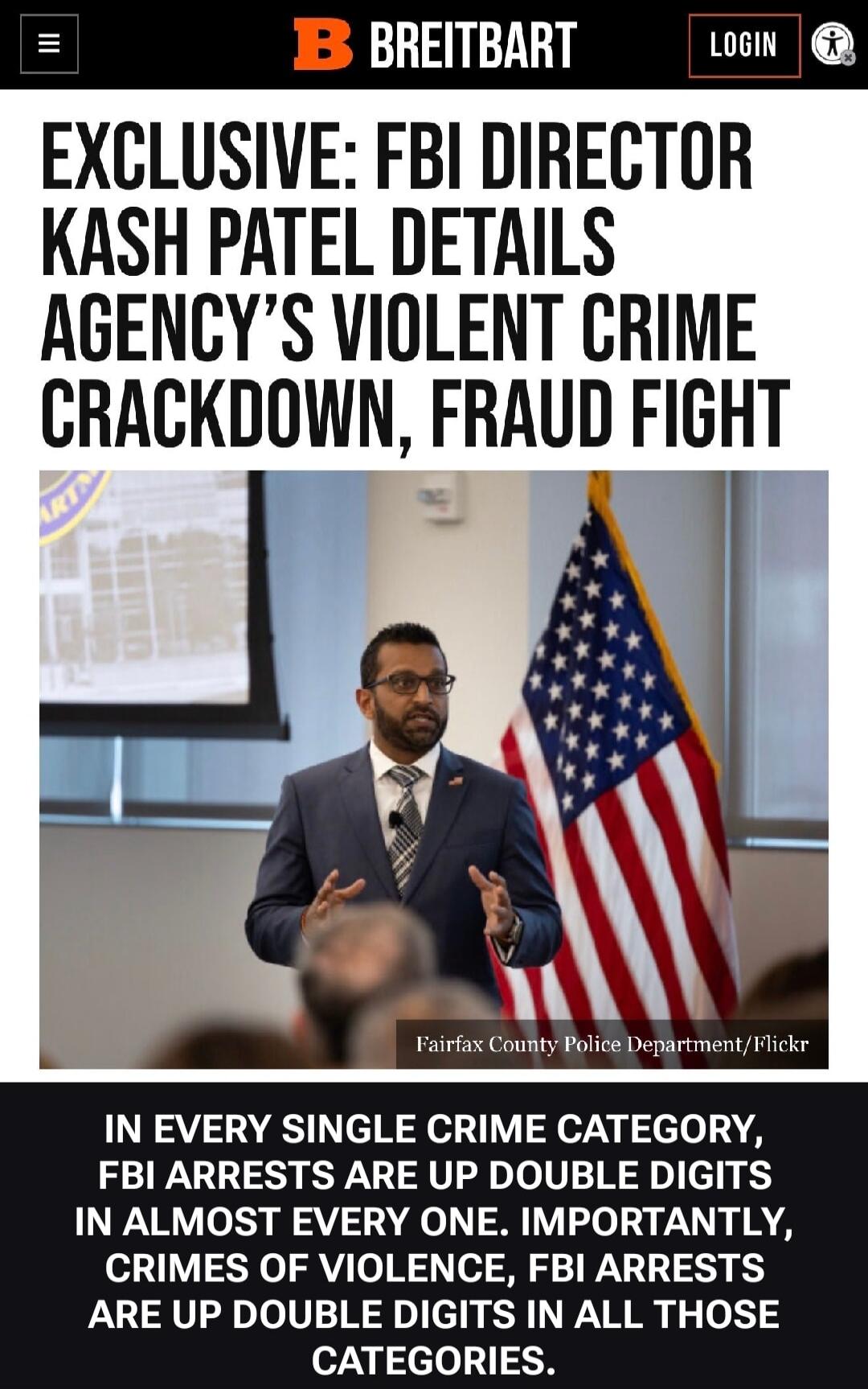 EXCLUSIVE: FBI DIRECTOR KASH PATEL DETAILS AGENCY'S VIOLENT CRIME CRACKDOWN, FRAUD FIGHT. IN EVERY SINGLE CRIME CATEGORY, FBI ARRESTS ARE UP DOUBLE DIGITS IN ALMOST EVERY ONE. IMPORTANTLY, CRIMES OF VIOLENCE, FBI ARRESTS ARE UP DOUBLE DIGITS IN ALL THOSE CATEGORIES.