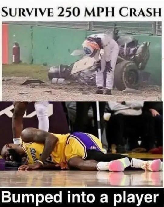 SURVIVE 250 MPH CRASH Bumped into a player